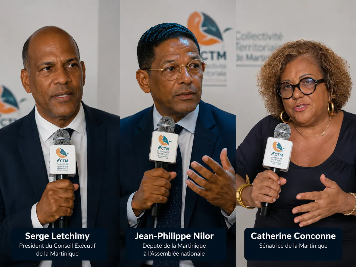 Serge Letchimy, Jean-Philippe Nilor et Catherine Conconne soutiennent le projet Fazelvona